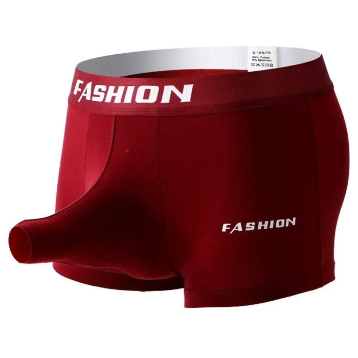 Men's Cotton Boxer Shorts Breathable Open Elephant Nose Design Gay Sexy Trunk Panties Comfortable Underwear for Men - Image 3