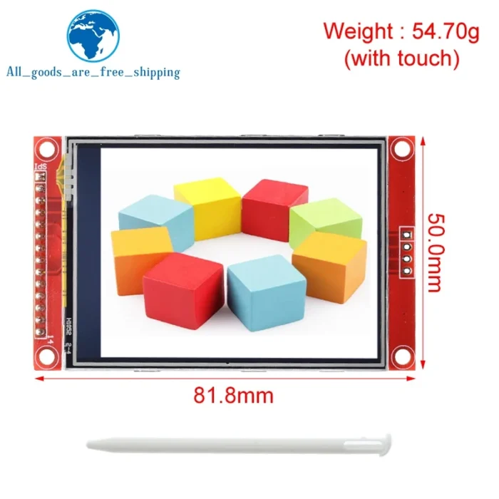 TZT 240x320 2.8" SPI TFT LCD Touch Panel Serial Port Module With PBC ILI9341 / ST7789V 2.8 Inch SPI Serial Display With Touch - Image 2