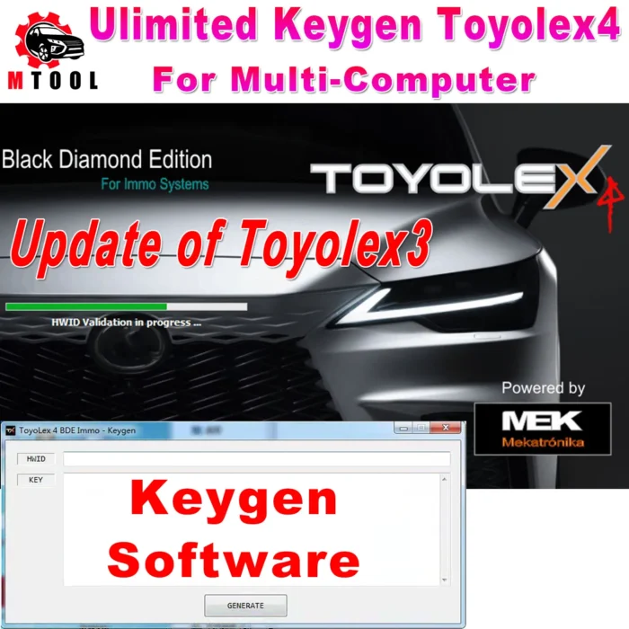 Unlimited Toyolex4 Toyolex 4 BDE IMMO OFF Software for Toyota Lexus and Hino N04 ECU SUPPORTS GENERATION 1/2 AND 3 FILES - Image 1