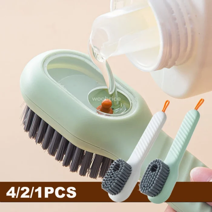 Shoe Brush Cleaner Brush for Cleaning Shoes for Slippers Sneakers Rubber Soft-bristled Liquid Shoe Cleaning Brush Clothing Brush - Image 1
