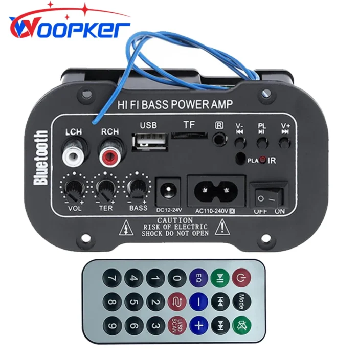 Woopker Digital Amplifier Decoder Board 25-30W Bluetooth Audio Amplifier DIY USB FM Radio TF Player Subwoofer 110V 220V - Image 1
