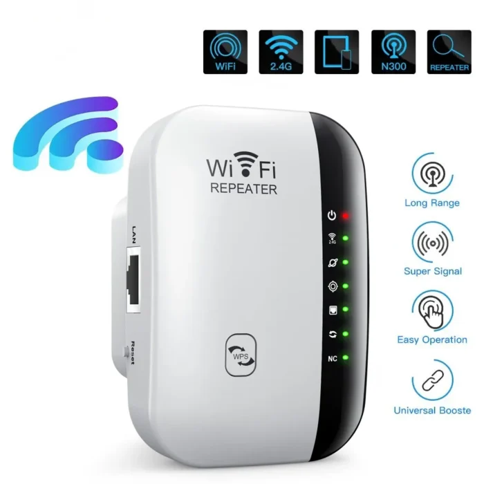 300Mbps Wireless WIFI Repeater 2.4G Router Wifi Range Extender Wi-Fi Signal Amplifier 802.11N Network Card Adapter for PC - Image 1
