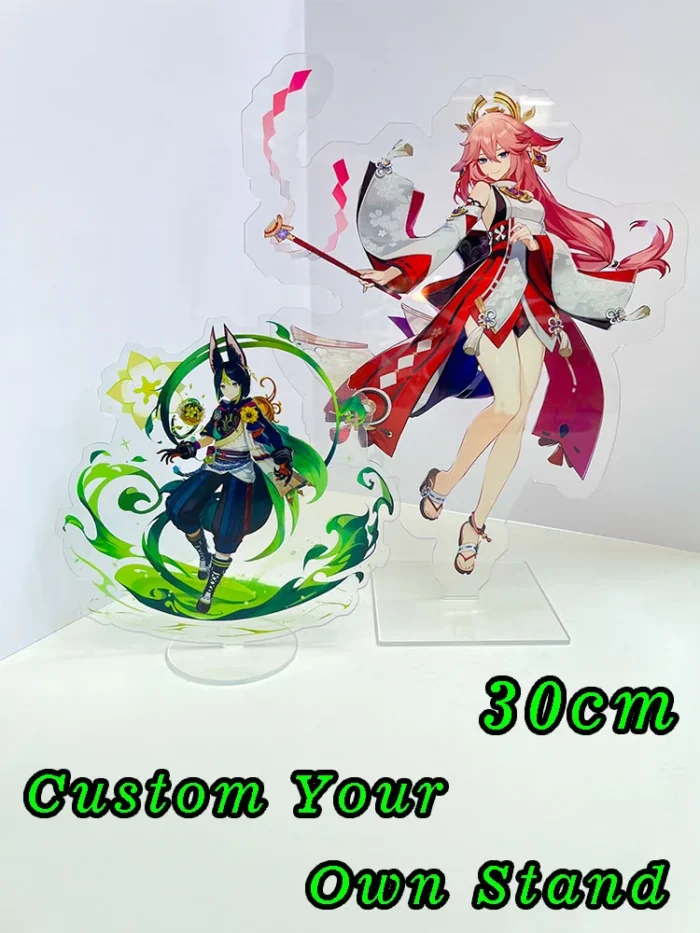 Personalized Gift Anime Character Cartoon Acrylic Stand Custom Transparent Printing Souvenir Birthday Gift Pet Cat Dog Keychain - Image 1