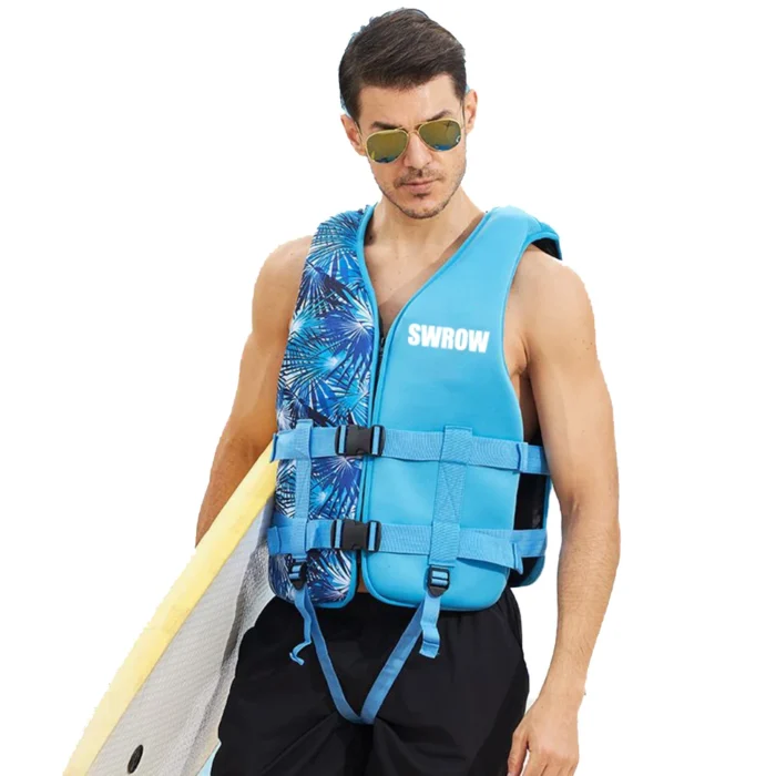 Portable fashion adult children's life jacket neoprene swimming life jacket water sports fishing kayak surfing life jacket 2023 - Image 5