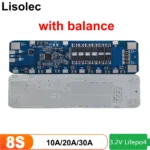 Lifepo4 8S BMS with Balance 30A 20A 10A Protection Board for 24V 8S2P 8S3P 18650 32650 32700 Lithium Iron Phosphate Battery PACK - Image 5