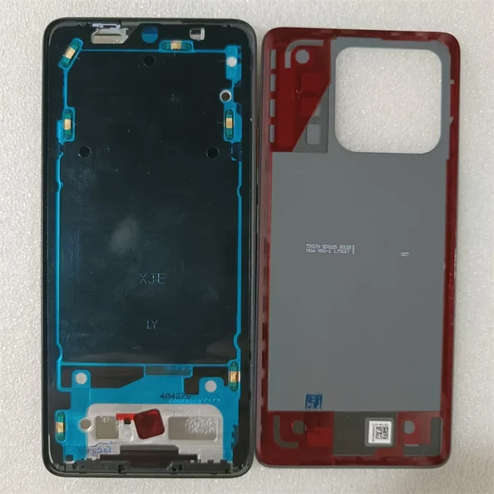 For Xiaomi Poco X6 Pro 5G 2311DRK48G Full Housing Middle Frame Front Bezel Mid Plate +Battery Cover Back Panel Rear Case Replace - Image 2