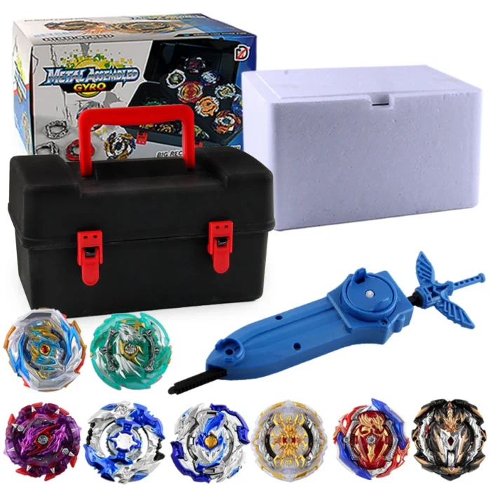 Toupie s Set Burst Metal Fusion Gyro With Handle Launcher Tool Box Spinning Top Toys For Boys Children Gifts XD168-21B - Image 5