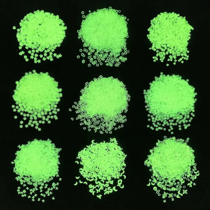 1000pcs/Lot 3mm Luminous Sequins Epoxy Resin Filling Moon Stars Glitters DIY Resin Silicone Mold Nail Art Jewelry Making Decor - Image 6