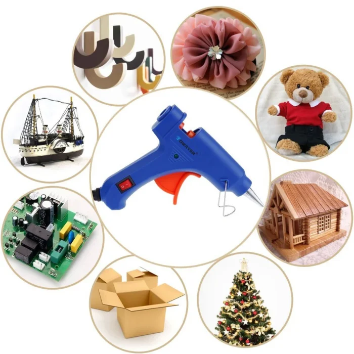 20W Hot Silicone Gun Melt Glue With 7mm Glue Sticks Mini Industrial Guns Household Heat Temperature Thermo for DIY Crafts Arts - Image 6