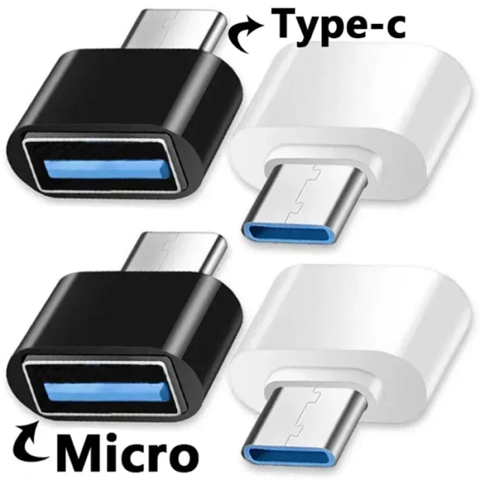 1/5Pcs Type C To Usb OTG Adapter 2.0 Micro Usb Phone Adapter Usbc Smartphone Laptops To Usb Mouse Gamepad Flash Disk Otg Plug - Image 1