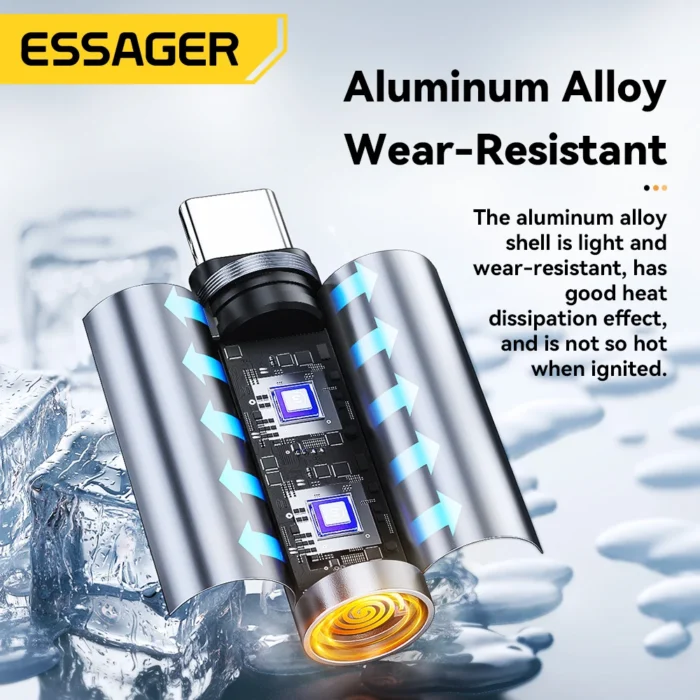 Essager Type-C Mini Lighter Tungsten Wire No Flame Safe Energy-Saving Can Be Carried OnThe Plane OTG-Compatible USB-C Lighter - Image 10