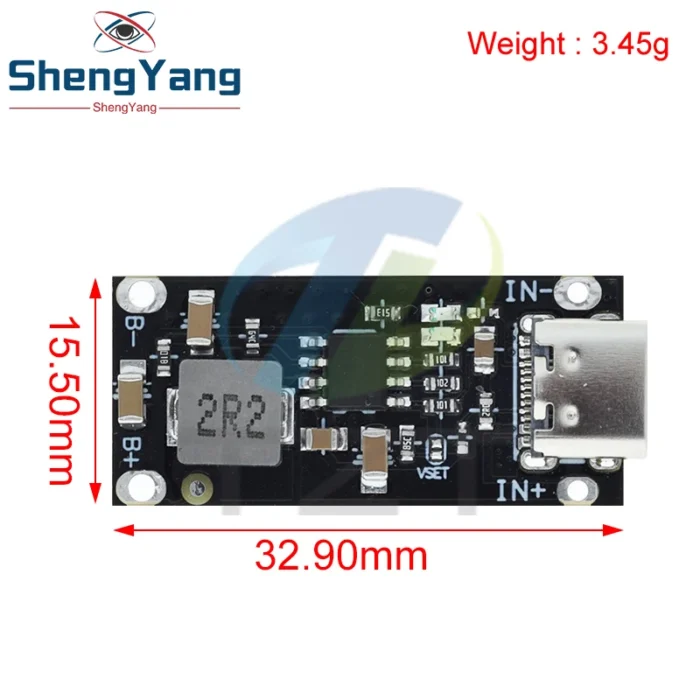 TZT Type C USB Input High Current 3A Polymer Ternary Lithium Battery Quick Fast Charging Board IP2312 CC/CV Mode 5V To 4.2V - Image 2