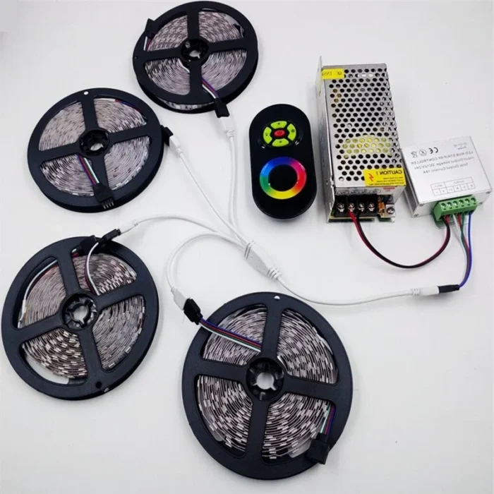 4 Pins RGB LED tape Connector 1 to 1 2 3 4 5 plug power Splitter Cable 4pin needle female Connector wire for RGB Led Strip Light - Image 6