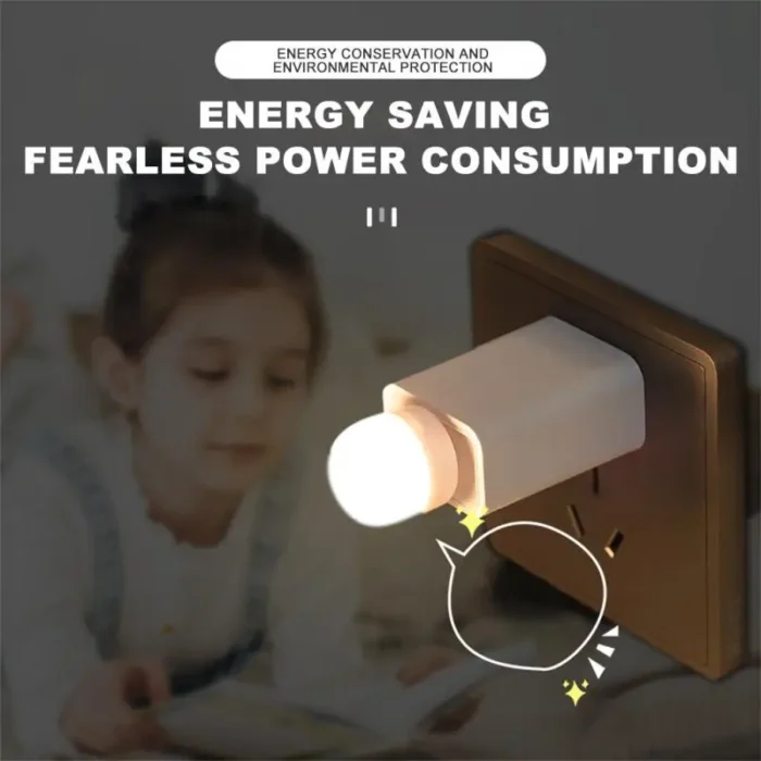 USB Book Lights USB Night Light Mini LED Night Light USB Plug Lamp Power Bank Charging Small Round Reading Eye Protection - Image 4