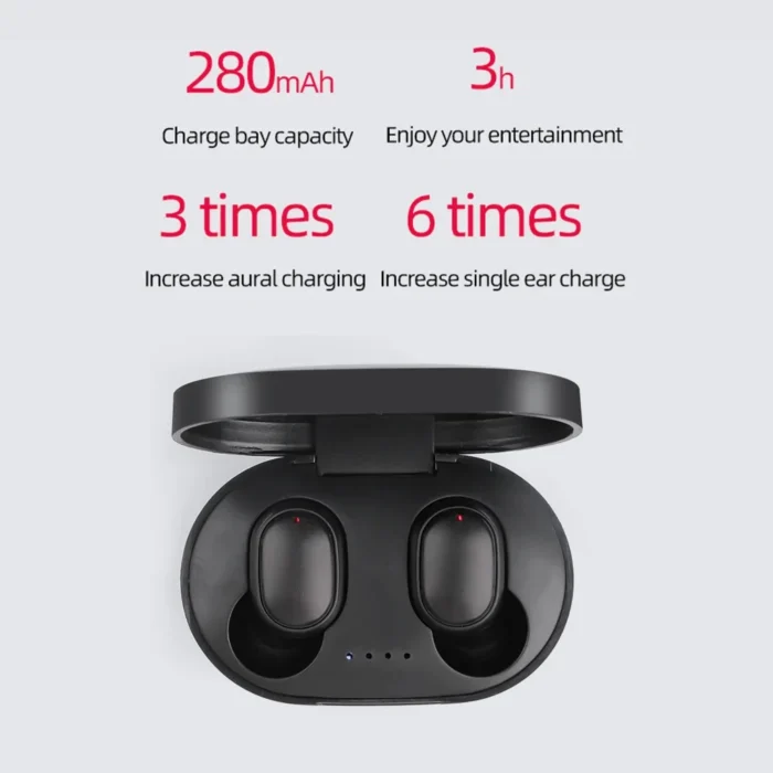 TWS A6S Bluetooth Earphones Wireless Headset IPX5 Waterproof Deep Bass Earbuds True Wireless Stereo Headphones Sport Earphones - Image 13