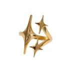 New European American Stainless Steel Ring Niche Teenage Design Featuring Star Like Minimalist Cool Personalized Temperament - Image 3