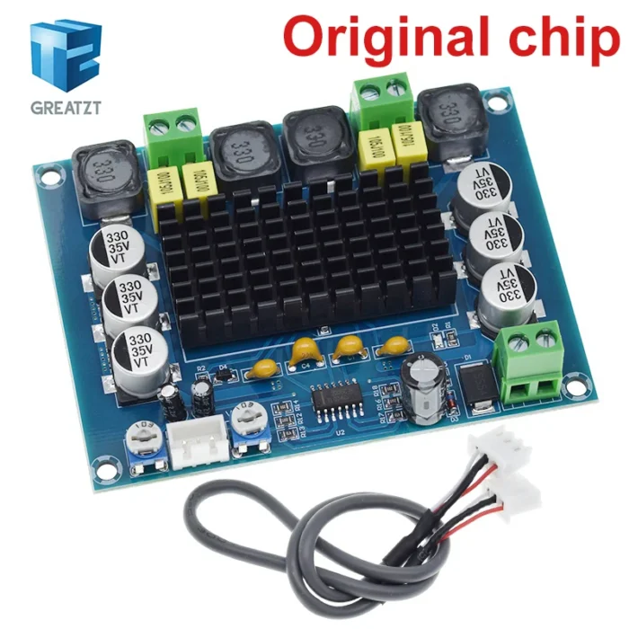 GREATZT DC 12V 24V 120W*2 TPA3116 D2 Dual Channel digital Power audio amplifier board good - Image 1