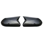 For Toyota Camry 2018-2023 Car Rearview Side Mirror Cover Wing Cap Exterior Door Rear View Case Trim Carbon Fiber Look Black - Image 5