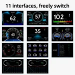 * P21 OBD+GPS+Slope 4x4 Inclinometer Car Heads-Up Display For HUD Multifunctional Meter Off-road Vehicle System Auto Accessorie - Image 4