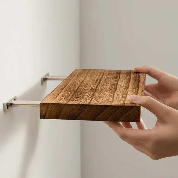 Invisible Floating Shelf Metal Brackets Heavy Duty Concealed Hidden Support Wall Mount Shelf Storage Shelf Furniture Hardware - Image 2