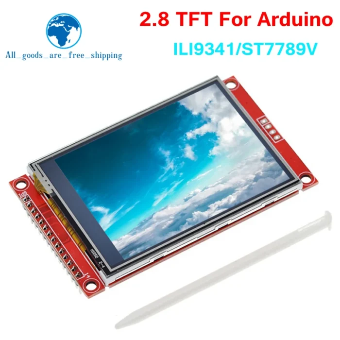 TZT 240x320 2.8" SPI TFT LCD Touch Panel Serial Port Module With PBC ILI9341 / ST7789V 2.8 Inch SPI Serial Display With Touch - Image 1