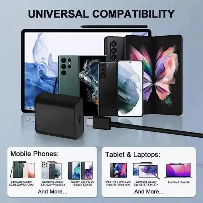 45W PD Charger Super Fast Charging USB C Phone Adapter For Samsung Galaxy S24 S23 S22 Ultra Note Type C Quick Charger Cable Suit - Image 6