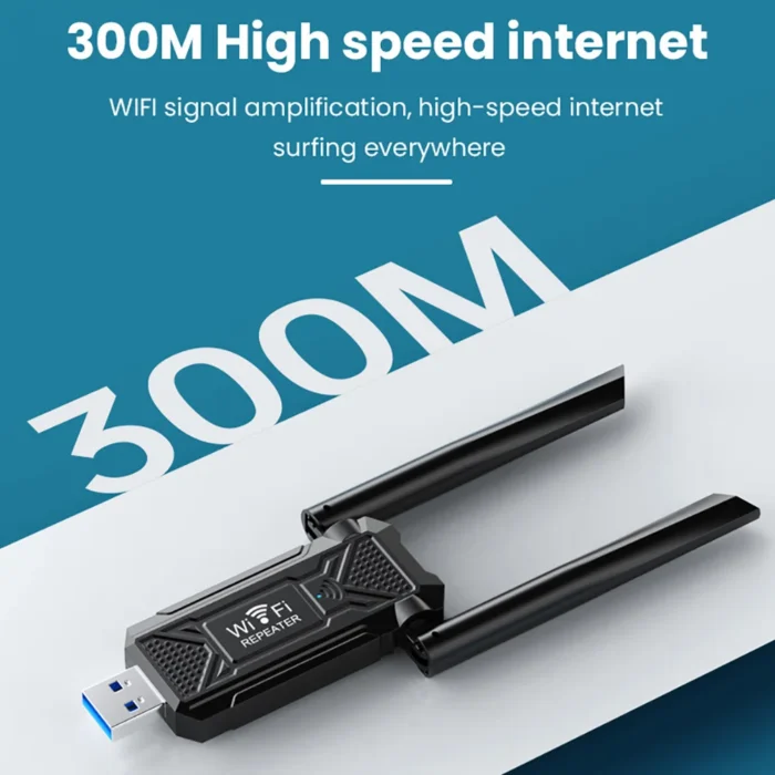 300Mbps Wireless USB WIFI Repeater 2.4G Router Wifi Long Range Extender Wi-Fi Signal Amplifier Booster Network Extension Adapter - Image 2
