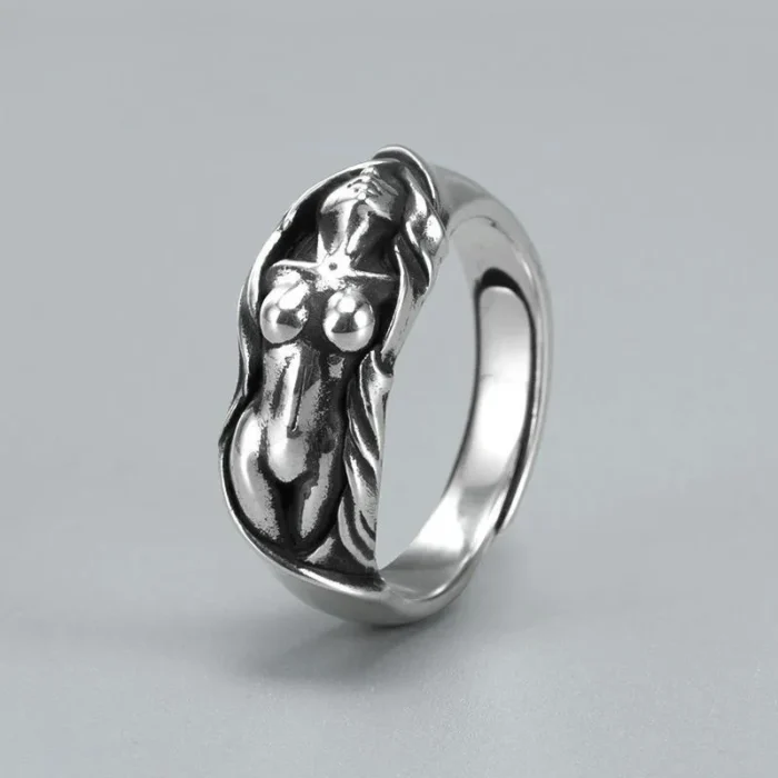Original Fashion Retro Nude Girl Ring Fun Personality Gift Jewelry - Image 6