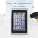 RFID Metal Access Control EM Card Reader Keypad W/ 2000 Users 125KHz Card Reader Keypad Key Fobs Door Access - Image 3