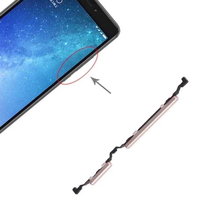 Power Button and Volume Control Button for Xiaomi Max 2 Side Keys Spare Parts Switch Flex Cable - Image 1