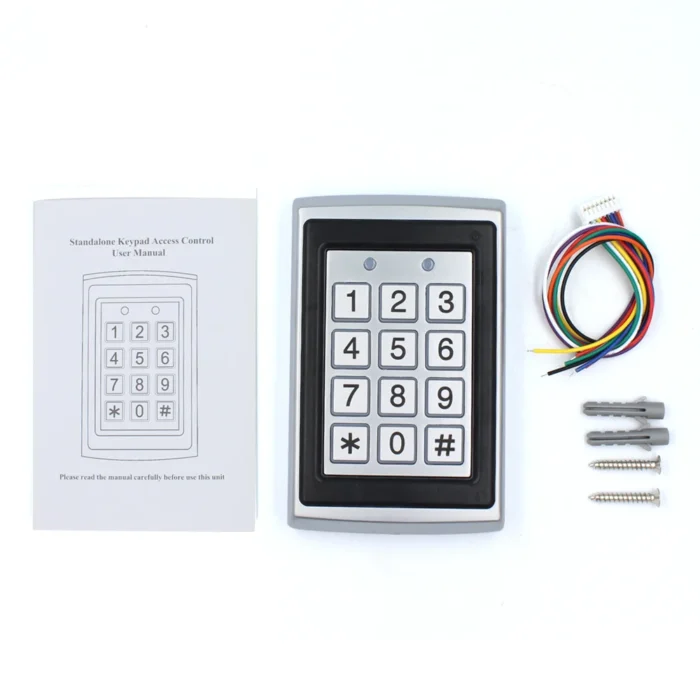 RFID Metal Access Control EM Card Reader Keypad W/ 2000 Users 125KHz Card Reader Keypad Key Fobs Door Access - Image 6