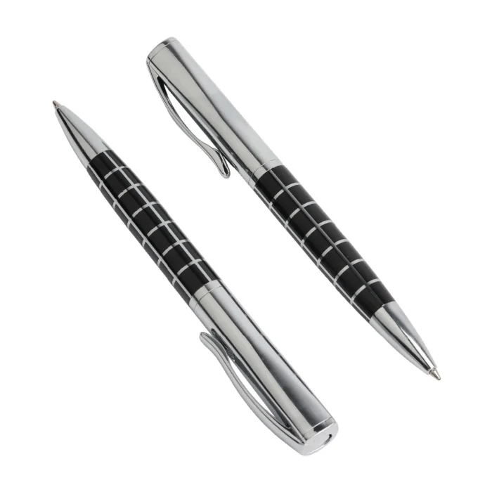 1/10/PCS Rotating metal ballpoint pen stainless steel ball pens steel bar oil pen commercial stationery For Office & School Pen - Image 1