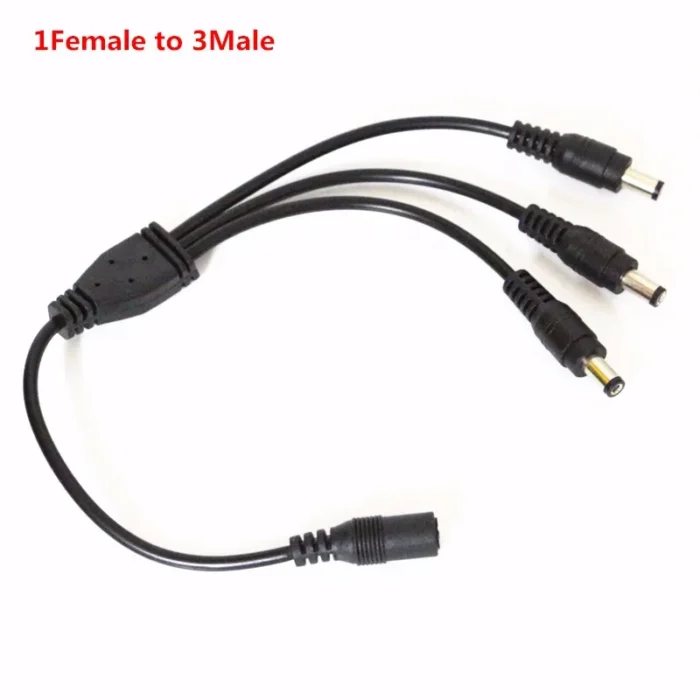 DC Power Jack 1 Female To 2/3/4 Male plug Splitter Adapter 5.5mm *2.1mm DC LED Connector Cable For CCTV Camera LED Strip Light - Image 4