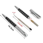 1/10/PCS Rotating metal ballpoint pen stainless steel ball pens steel bar oil pen commercial stationery For Office & School Pen - Image 2