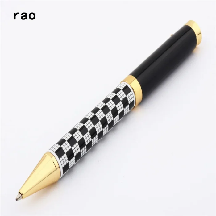 high quality White and black checkerboard Business office Ballpoint Pen - Image 2
