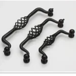 Hollow out Cage black furniture handle Cupboard Dresser cabinet drawer Pull birdcage handle Single Knob / Hole CC 96/128/160mm - Image 8