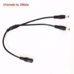 DC Power Jack 1 Female To 2/3/4 Male plug Splitter Adapter 5.5mm *2.1mm DC LED Connector Cable For CCTV Camera LED Strip Light - Image 2