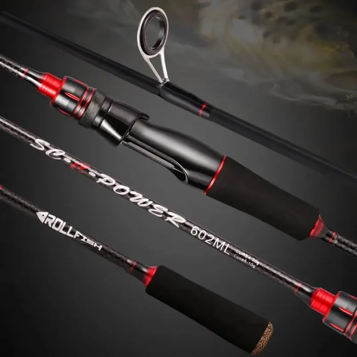 ZZ64 1.68m 1.8m 2.1m 2.4m SEE POWER 562ML 602ML 602M 702ML 702M 802ML 802M Fast Spinning Lure Fishing Rod Carbonfiber Bait 4-20g - Image 1