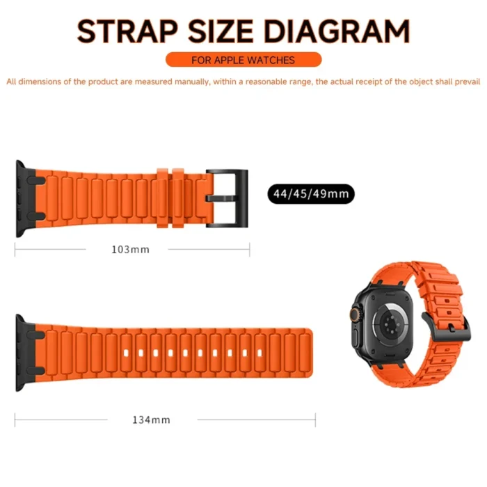 Silicone strap for Apple Watch Band Ultra 2 49mm 46mm 44mm 40mm 45mm 41mm 38mm 44mm for iwatch series 10 9 8 7 6 5 4 3 2 1se - Image 5