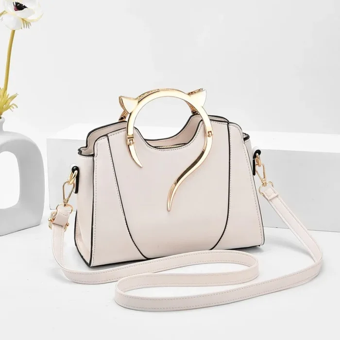 Fashion Leather Shoulder Bag Chain Purse for Women Small Purse Crossbody Bags Women Trendy Underarm Bag Square Satchel Handbag - Image 4