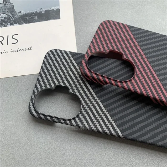 For Xiaomi POCO F7 5G Case Ultra Thin Matte Hard Carbon Fiber Texture Pattern Cover For Poco F7 Redmi Turbo 4 Pro Bumper - Image 3