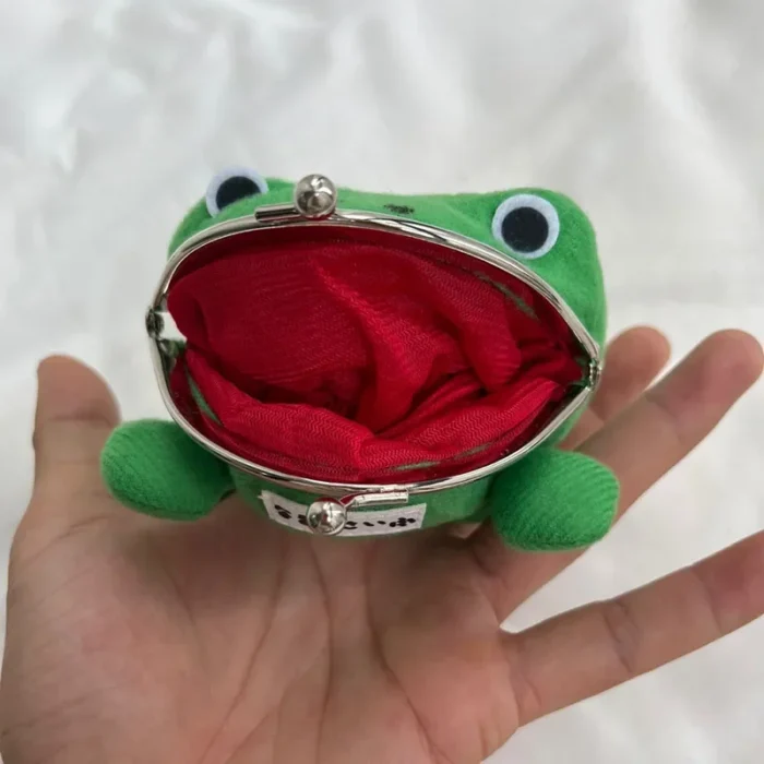 1PCS Frog Wallet Anime Cartoon Wallet Coin Purse Plush Wallet Cute Purse Coin Cosplay Anime Props Accessories - Image 3