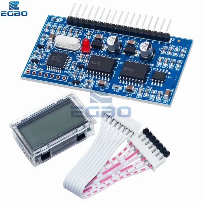 1~5PCS EGBO 5V DC-AC Pure Sine Wave Inverter SPWM Driver Board EGS002 12Mhz Crystal Oscillator EG8010+ IR2113 Driving Module LCD - Image 5