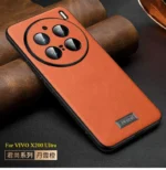 For VIVO X200 Ultra X200S Caes Simple Matte Luxury Plain Leather Skin-friendly Anti-fall Cover For VIVO X200 Pro Mini Funda