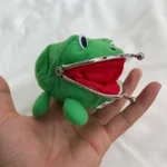 1PCS Frog Wallet Anime Cartoon Wallet Coin Purse Plush Wallet Cute Purse Coin Cosplay Anime Props Accessories - Image 4