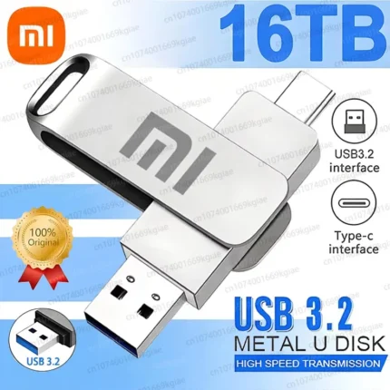Xiaomi USB 3.2 16TB USB Flash Drive Memory Type-c 2-In-1 8TB 16TB OTG Pendrive 4TB High Speed Flash Disk 2TB For Computer Laptop