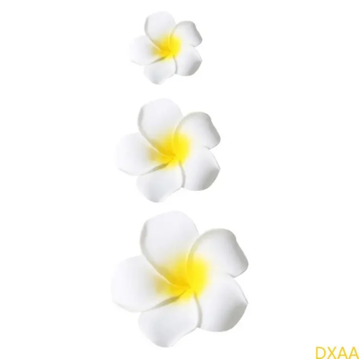 DXAA Flower Side Clip Hairclip Simulation Plumeria Hairpin Elegant Hair Styling Tool - Image 1