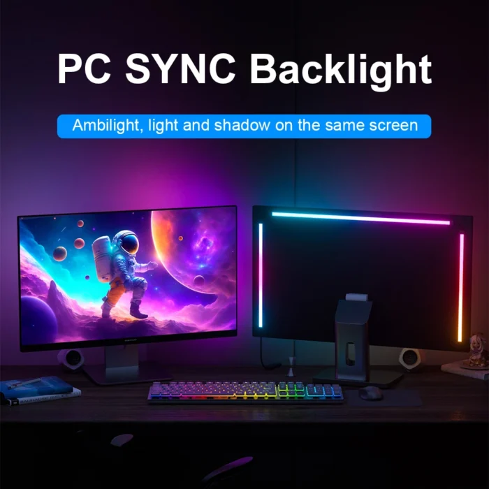 Smart Ambient Lighting PC Display Sync LED Strip PC Monitor Backlight DIY Atmosphere Light Ramadan Decor Lamp Game Holiday PC - Image 1