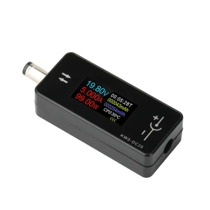 KWS-DC28 0.96” TFT HD Digital Display DC 5.5*2.5 Interface Tester Voltage Ammeter Power Meter DC 4~30V 0~12A