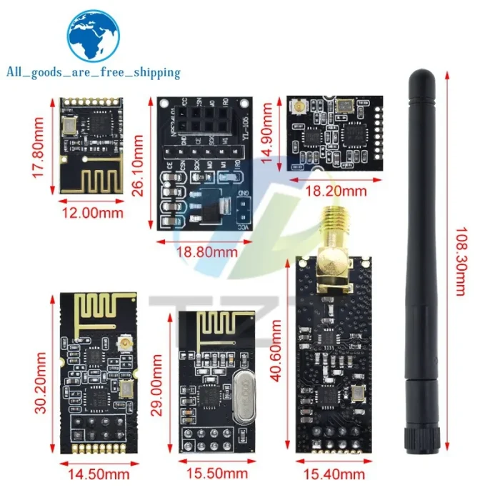 1/3PCS NRF24L01+ 2.4G wireless data transmission module 2.4GHz NRF24L01 upgrade version NRF24L01+PA+LNA 1000 Meters For Arduino - Image 6